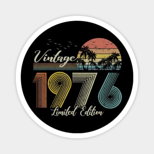 Vintage 1976 Limited Edition Men Women 44 Birthday Magnet